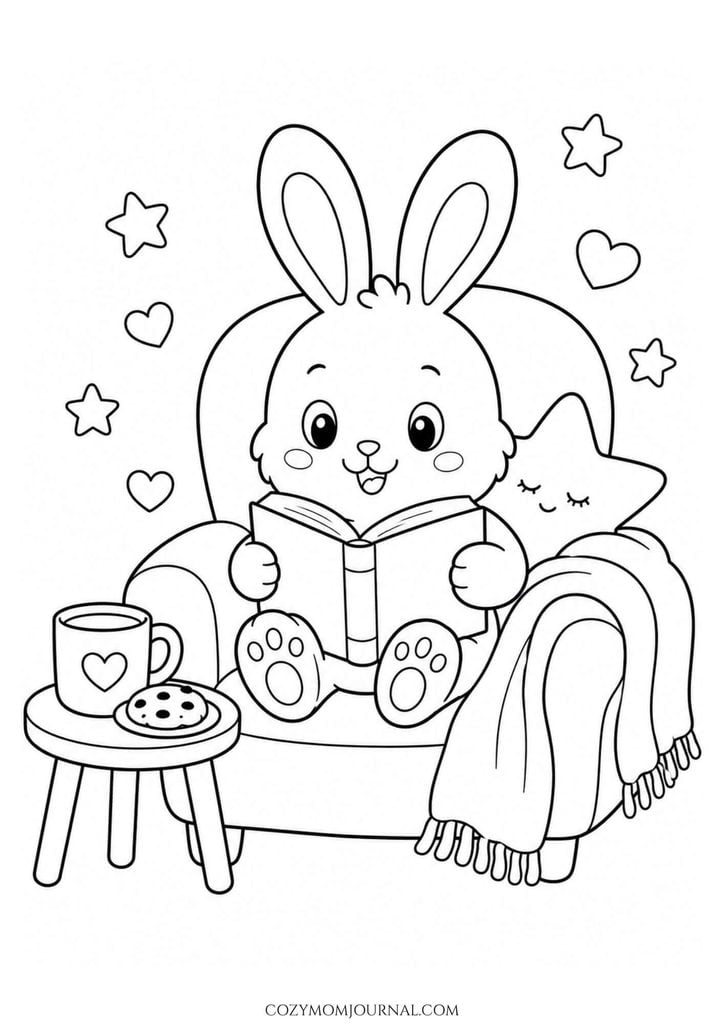 cute cozy coloring pages