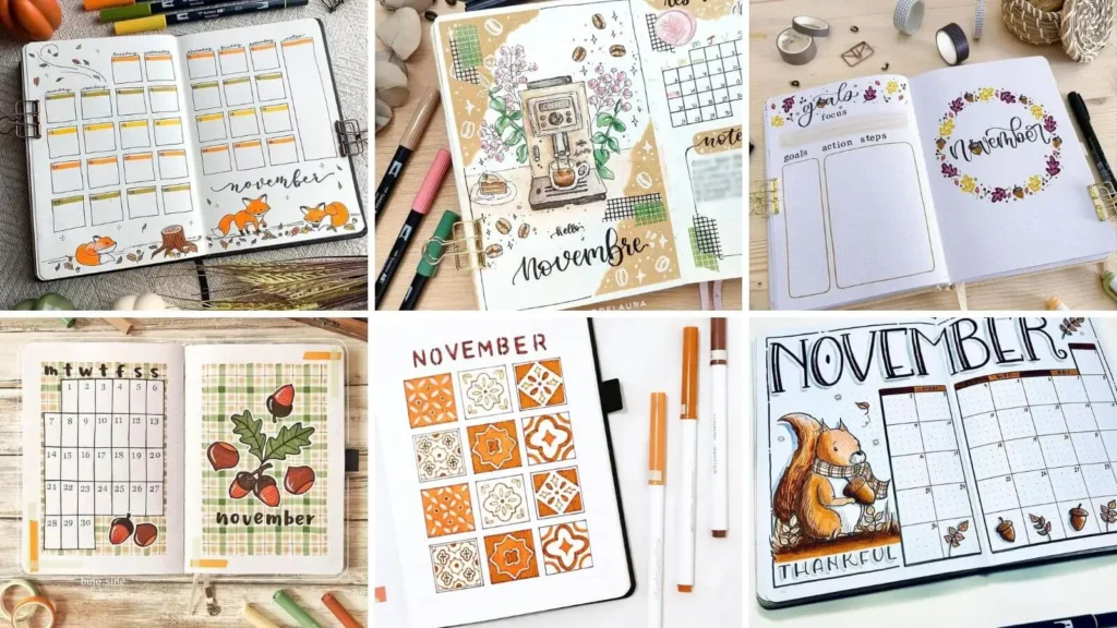 November bullet journal ideas