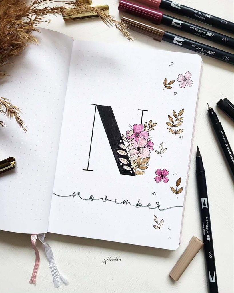 November bullet journal ideas