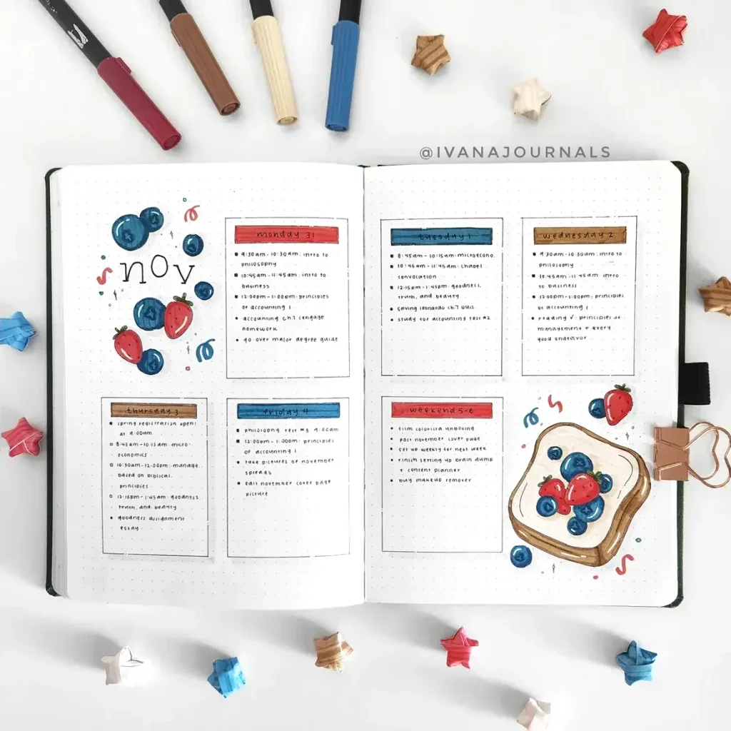 November bullet journal ideas