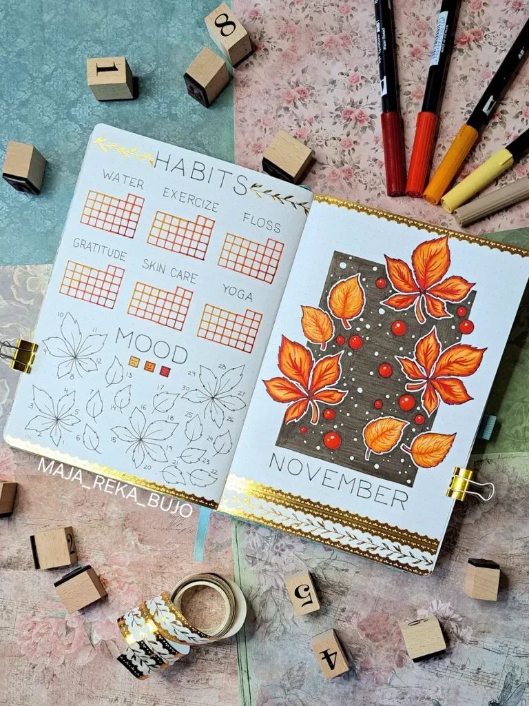 November bullet journal ideas