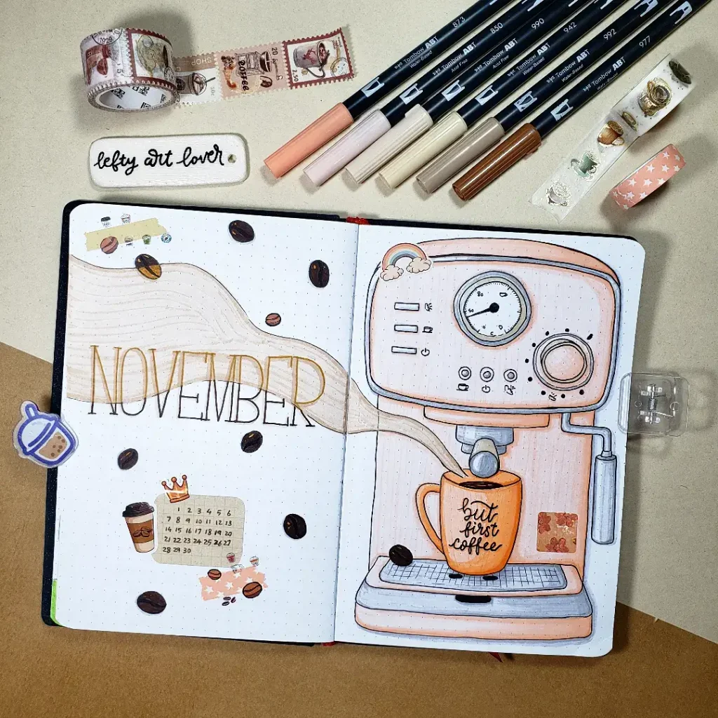 November bullet journal ideas