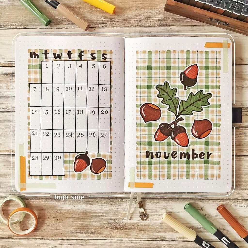 November bullet journal ideas