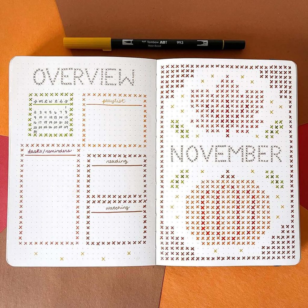 November bullet journal ideas