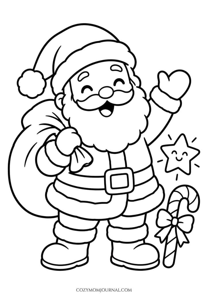 cute christmas coloring pages
