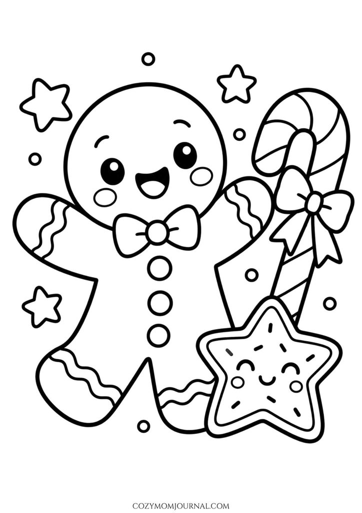 cute christmas coloring pages