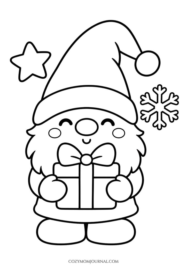 cute christmas coloring pages