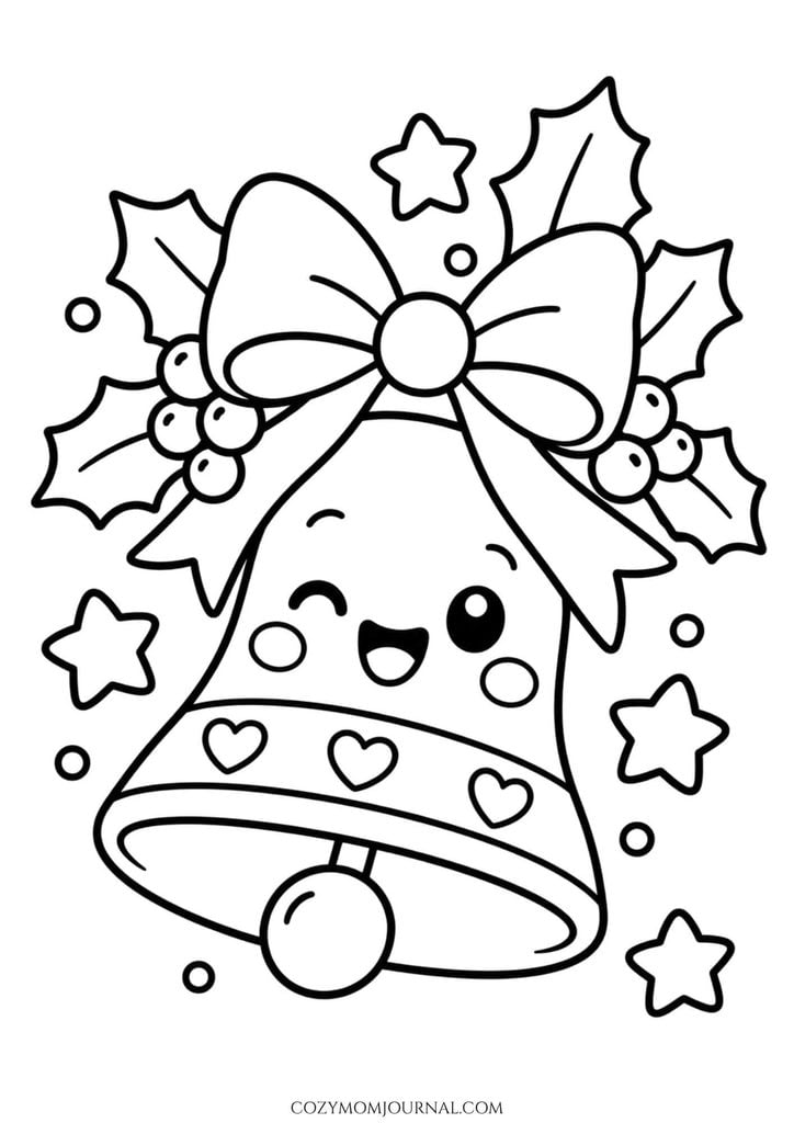 cute christmas coloring pages