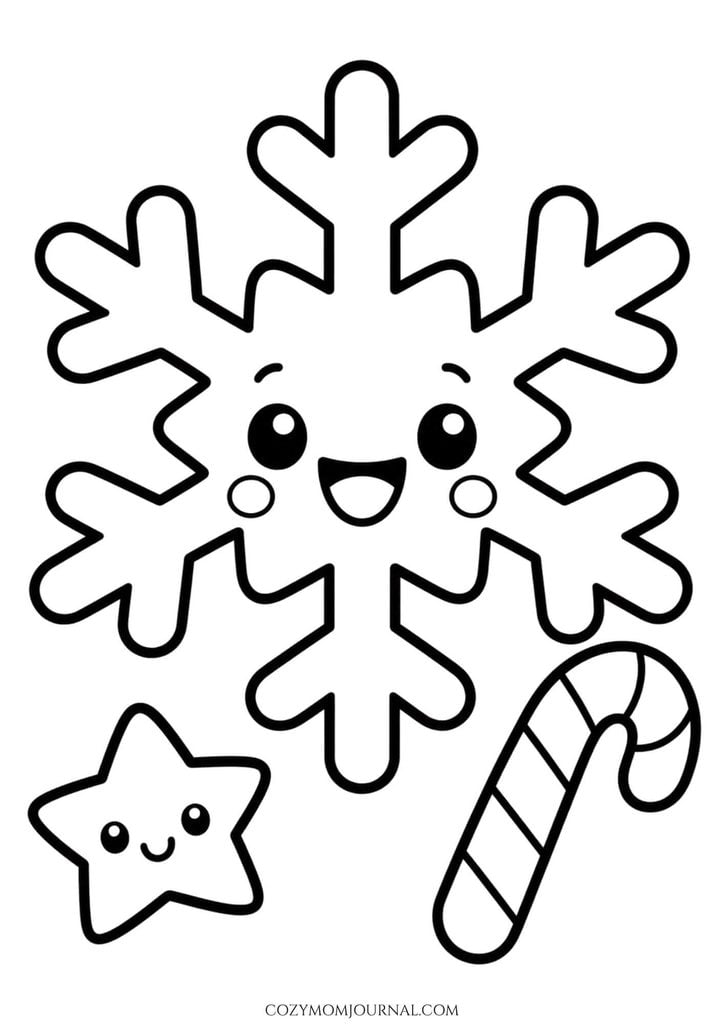 cute christmas coloring pages