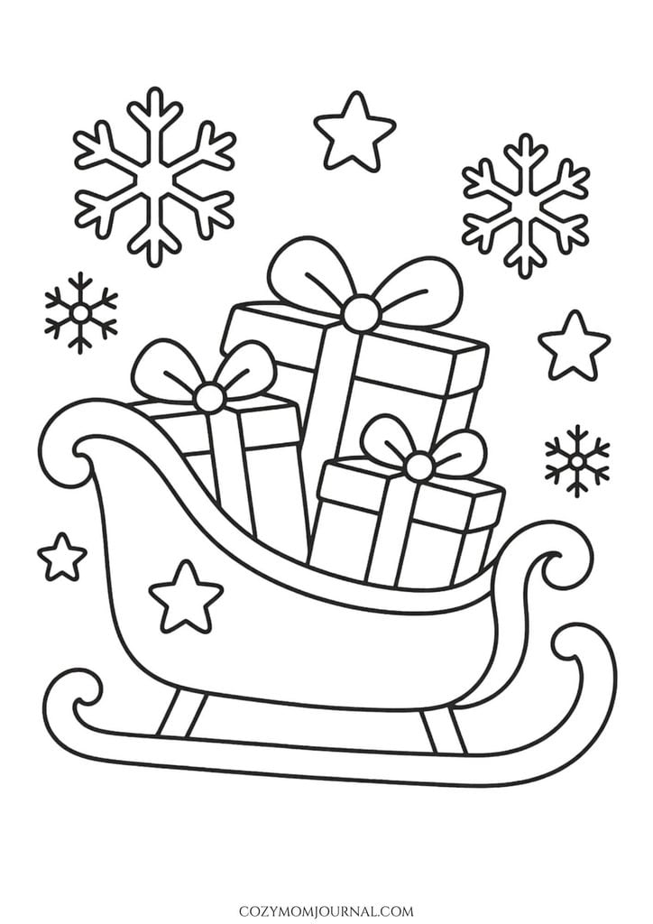 cute christmas coloring pages