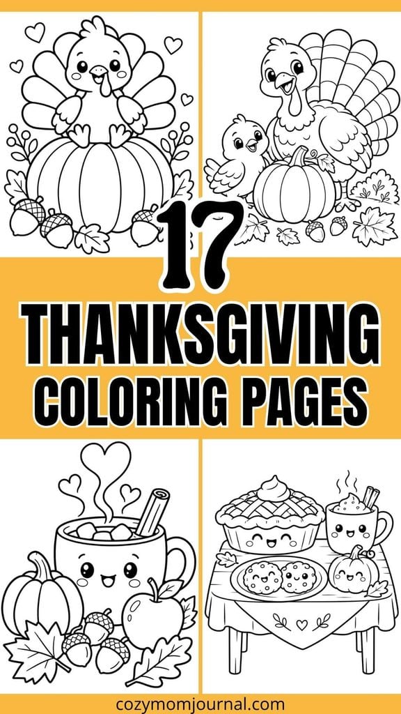 Cute Thanksgiving Coloring Pages