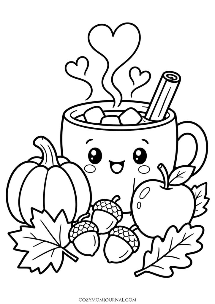 Cute Thanksgiving Coloring Pages