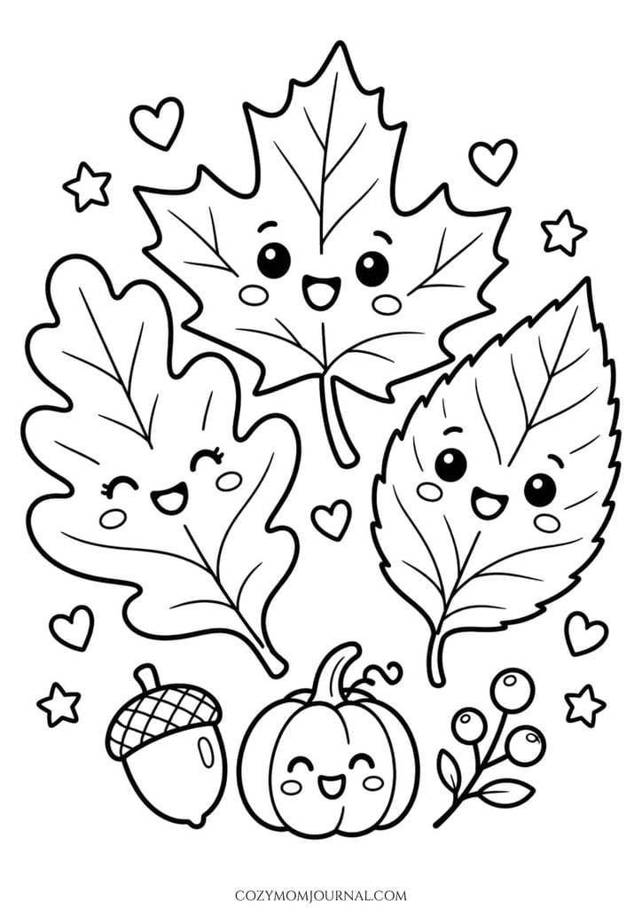 Cute Thanksgiving Coloring Pages