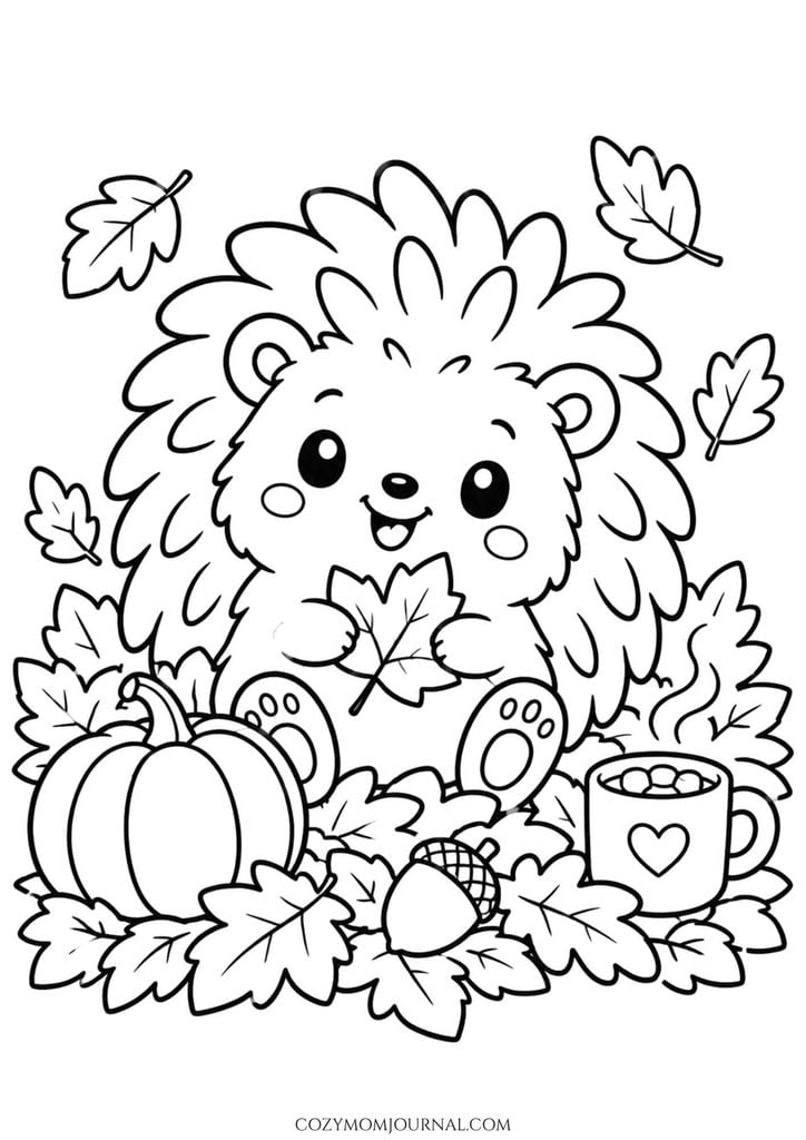 Cute Thanksgiving Coloring Pages