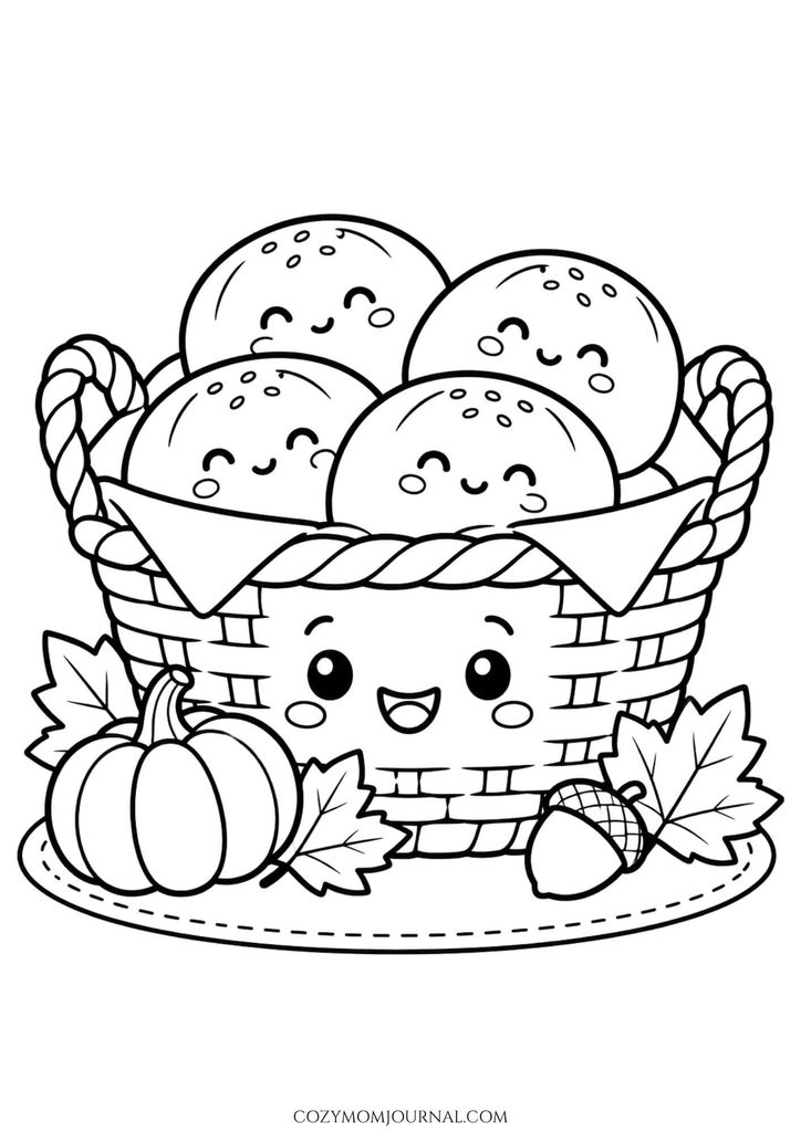 Cute Thanksgiving Coloring Pages