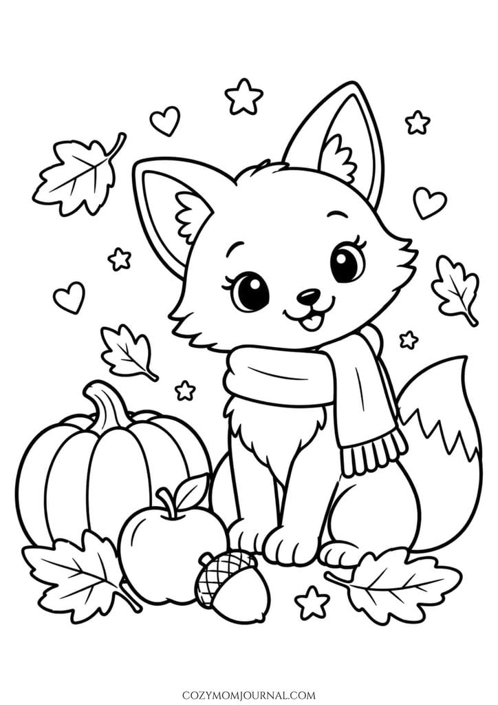 Cute Thanksgiving Coloring Pages
