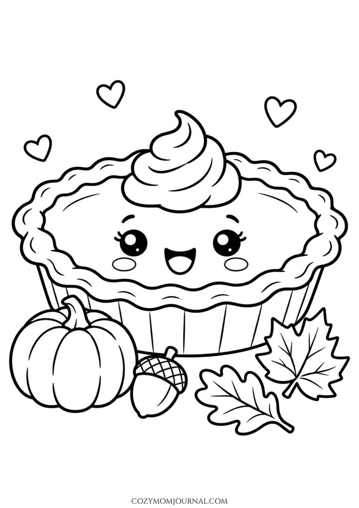 Cute Thanksgiving Coloring Pages