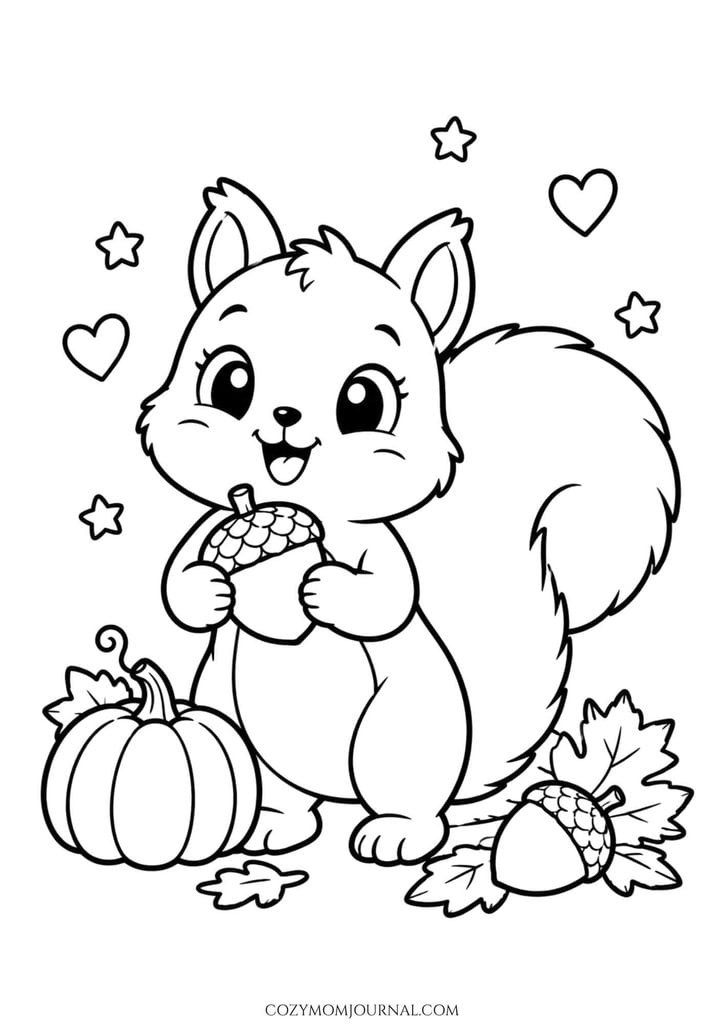 Cute Thanksgiving Coloring Pages