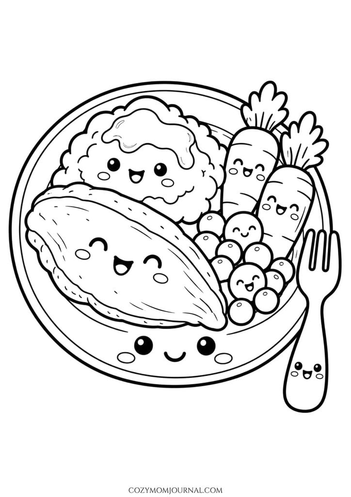 Cute Thanksgiving Coloring Pages